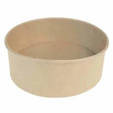 Salatschale Catersource rund 1000 ml Ø150 mm x 78 mm braun Kraft mit PE